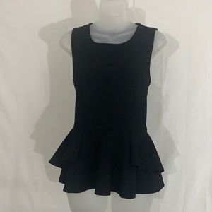 Black Peplum Top